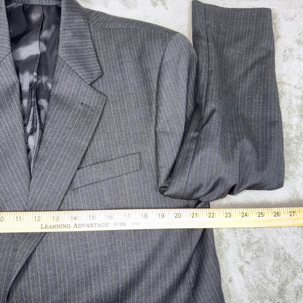 Chaps Ralph Lauren Blazer 42R Charcoal Wool Cashmere 2 Button Sport Coat‎ Jacket